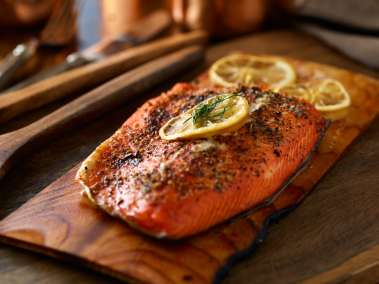 Canadian Cuisine Cedar Plank Salmon